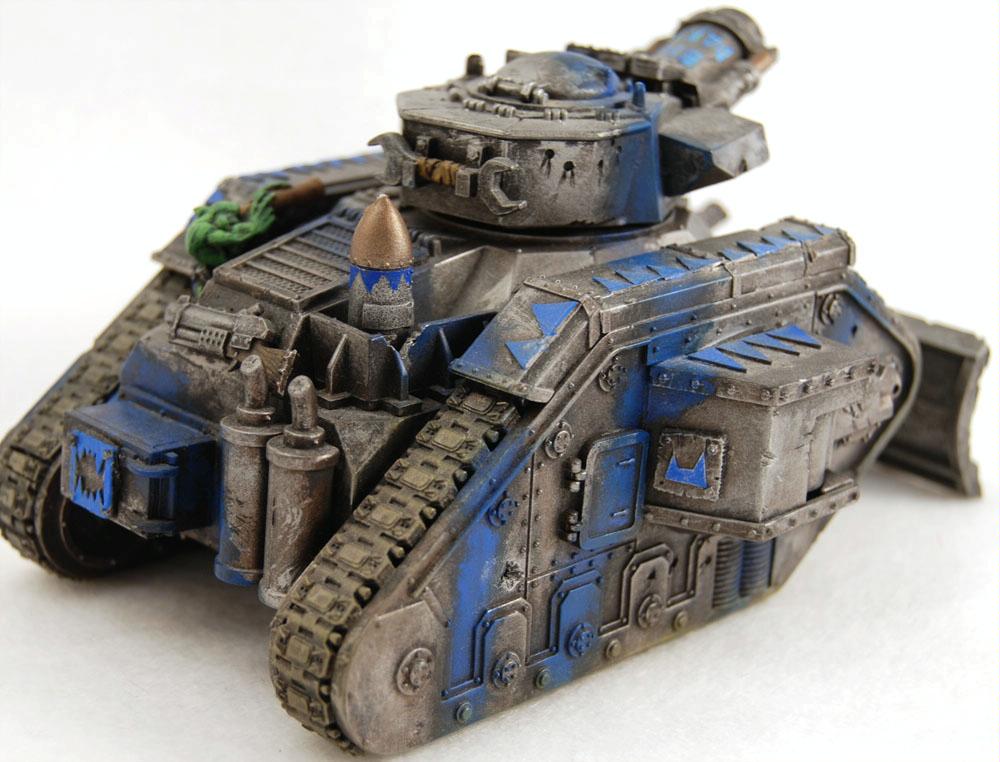 Figurine Warhammer 40K : Leman Russ Récupéré (Looted) - Plastique - Armée Orks - Occasion